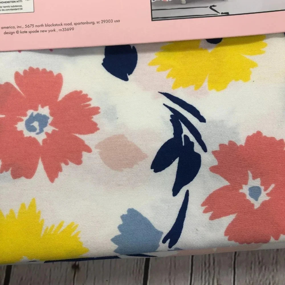 NWT Designer Kate Spade ♠️ Shower Curtain gala floral peach - Picture 5 of 6